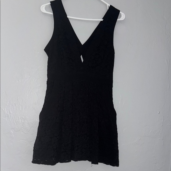 Free People Black Fit and Flare Mini Dress 104 - Picture 1 of 10